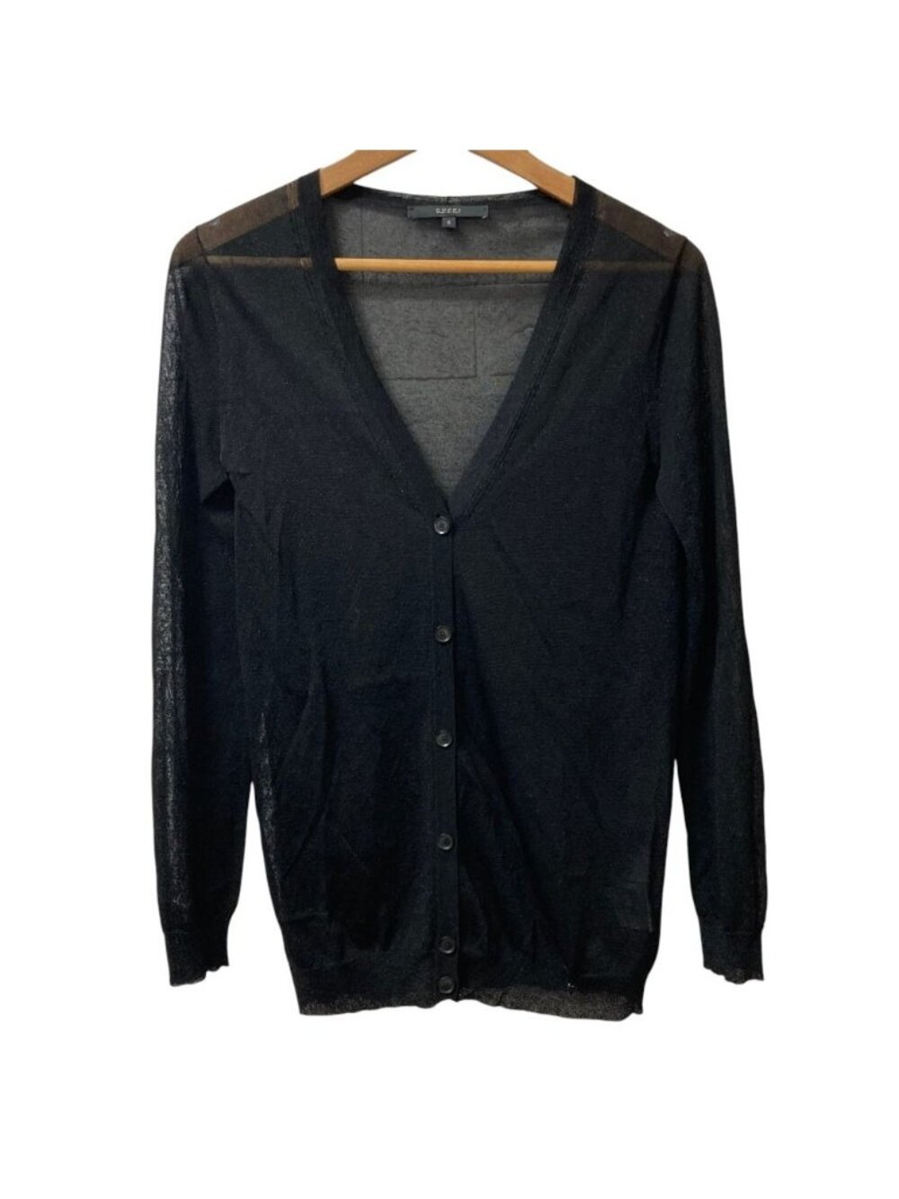 Gucci Sheer Knit Cardigan Black